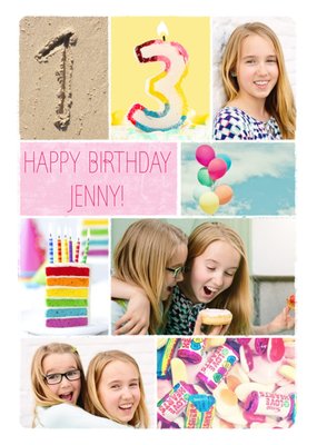 Photo 13th Personalised Birthday Card.