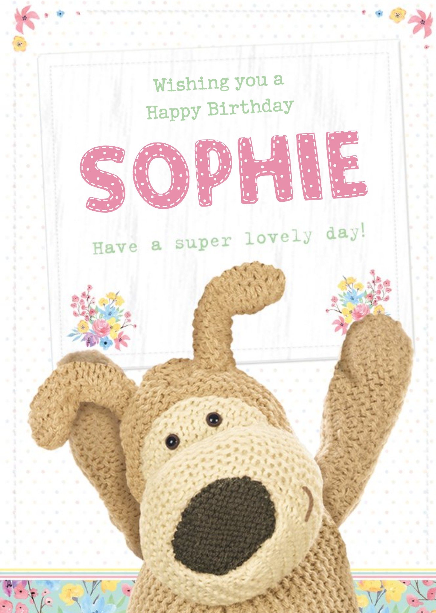 Boofle Personalised Birthday Card, Large