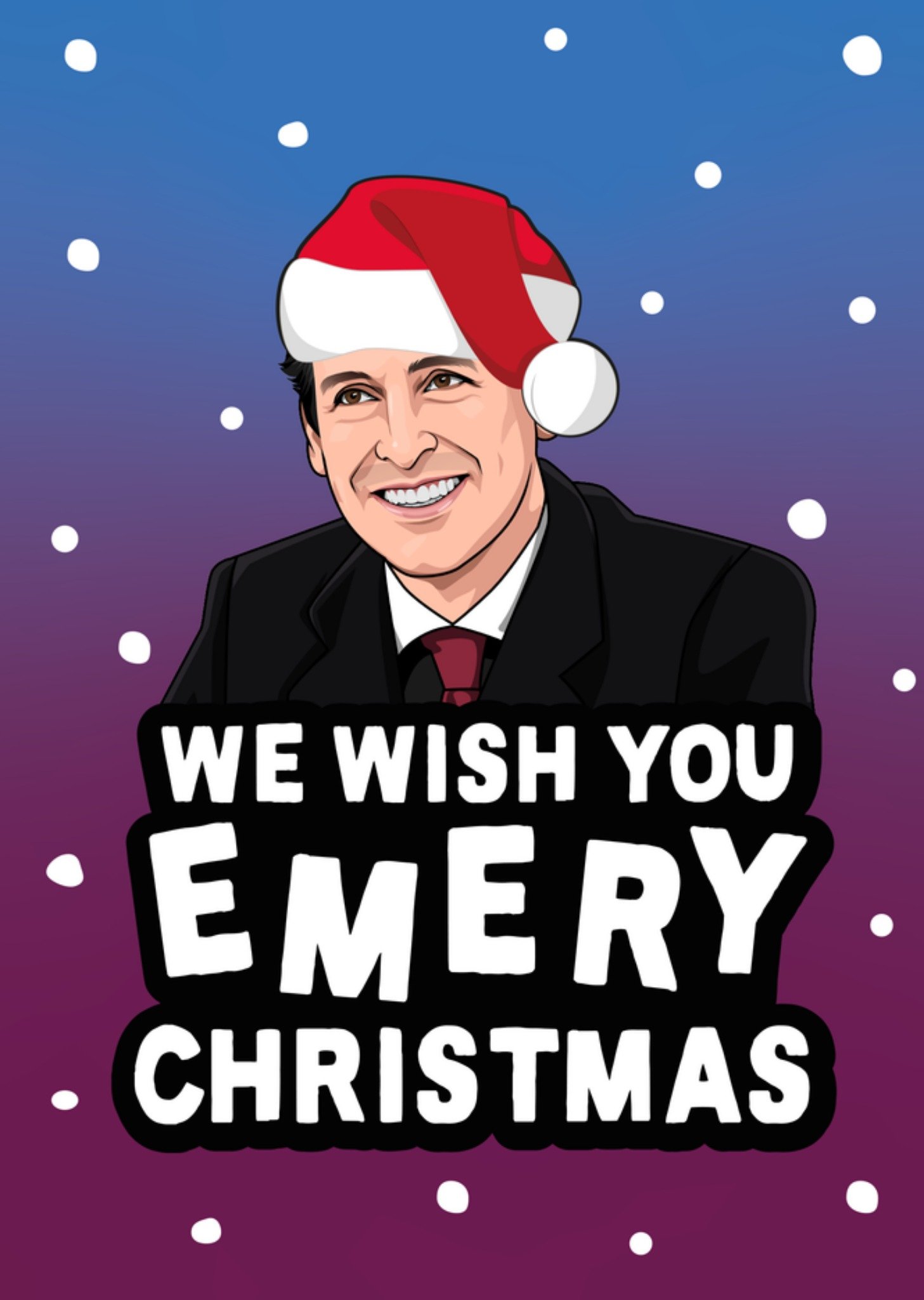 Moonpig Funny Pun Topical Football We Wish You A Merry Christmas Card