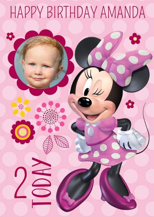 Minnie Mouse Birthday Card