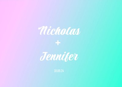 Colourful Pastel Gradient Party Invitation