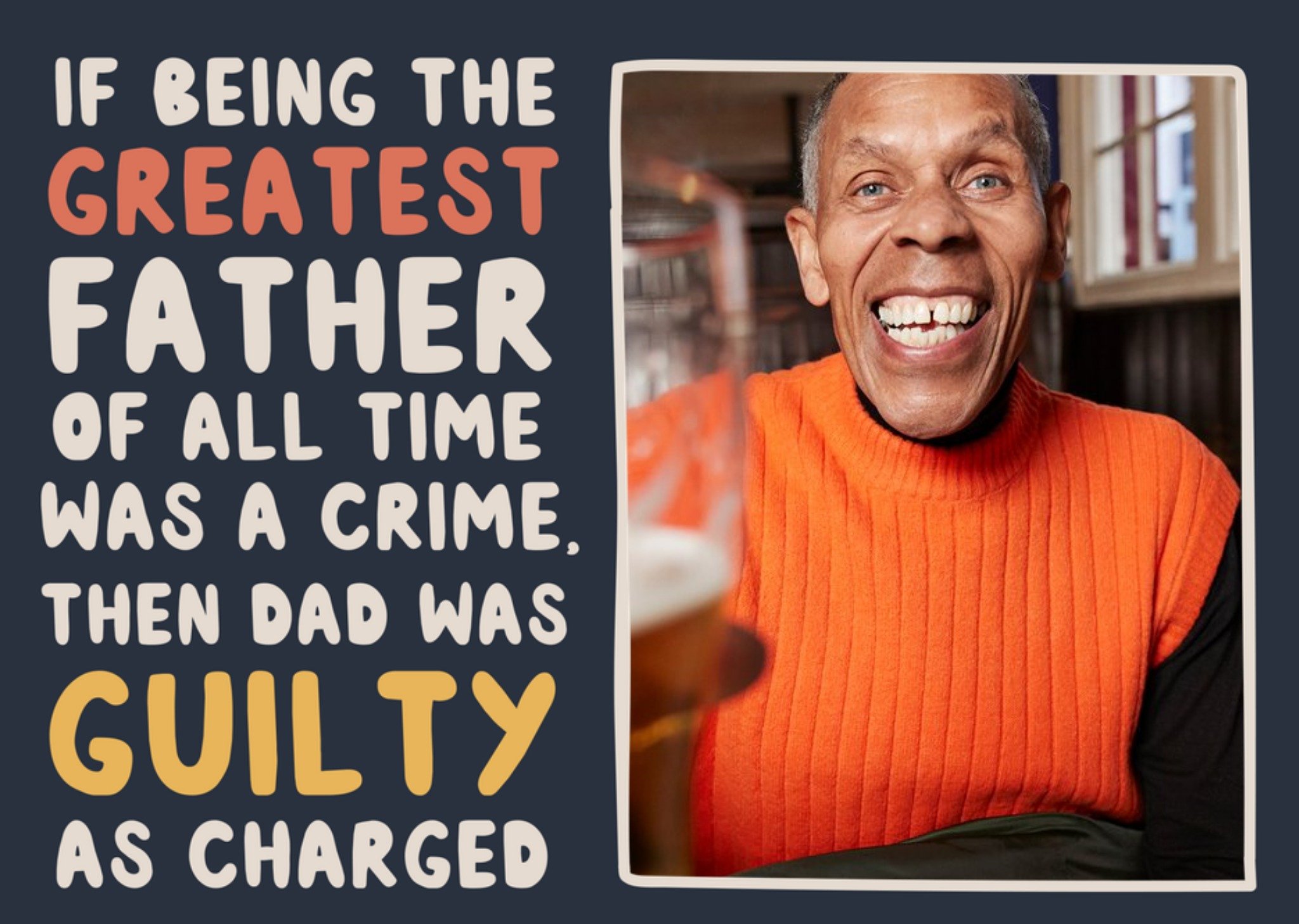 Moonpig Big Chat Bubbly Typography Father's Day Card