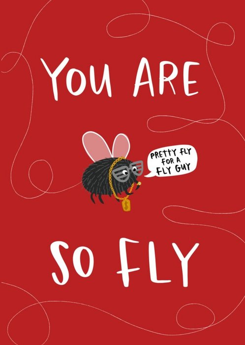 You Are So Fly Funny Card