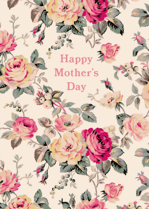 Happy Mother's Day Illustrated Roses Cath Kidston Card