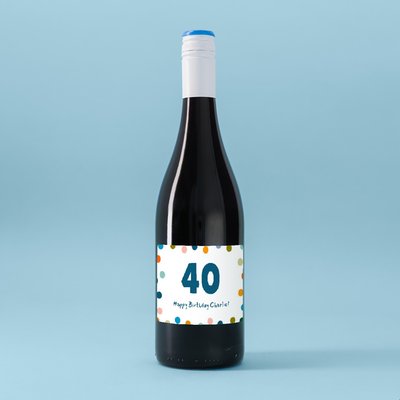 Virgin Wines Personalised Happy Birthday Milestone Merlot 75cl