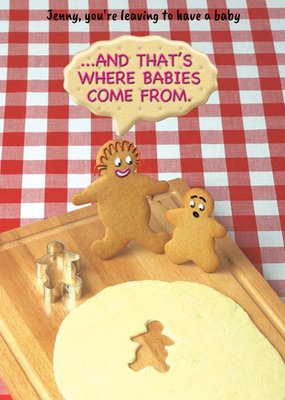 Cookies Being Made Funny New Baby Card