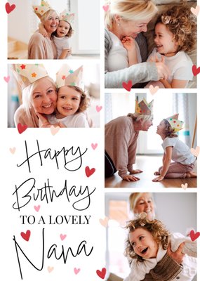 Lovely Nana Multiple Photo Upload Birthday Card