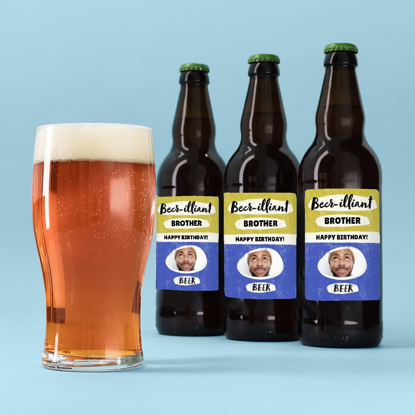 Hogs Back Happy Birthday Beer-Illiant Brother Beer Trio 3X500Ml