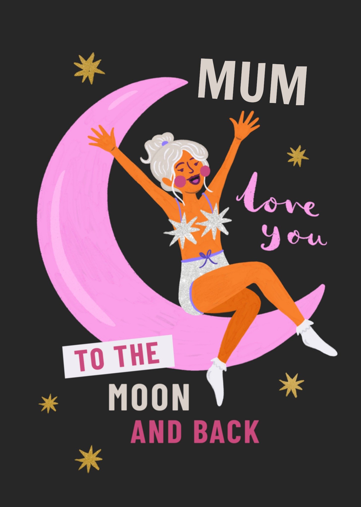 Moonpig Love You To The Moon And Back Mum Card