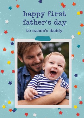 Photo Upload First Father's Day Card