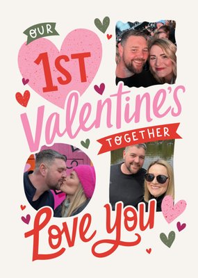 Our 1st Valentine's Together Photo Upload Valentine's Day Card