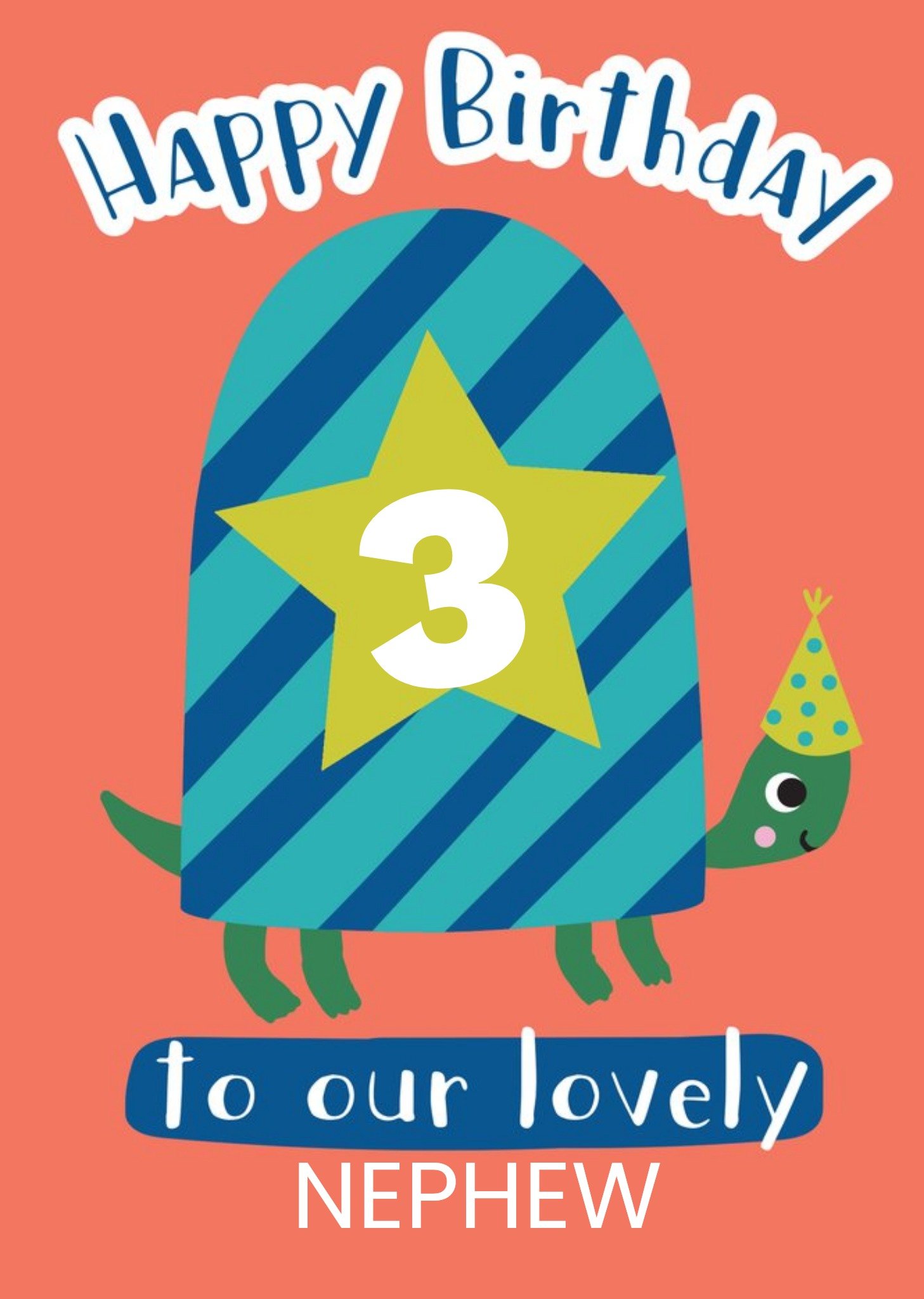 Moonpig Cute Giraffe Illustration Personalised Nephew Birthday Card
