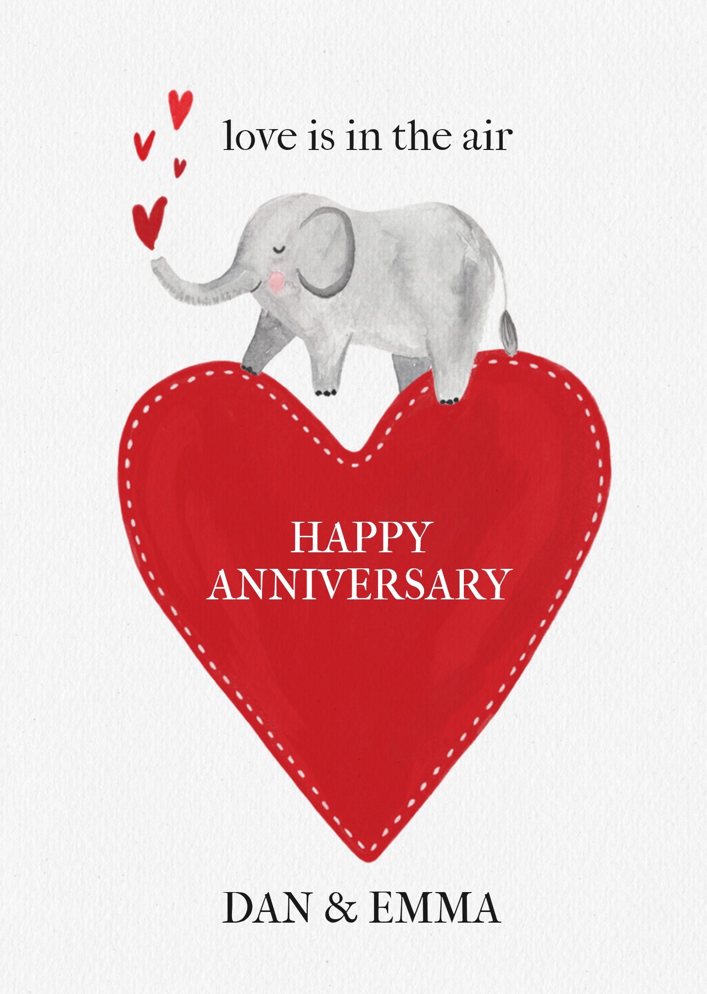 Moonpig Love Is In The Air Anniversary Card