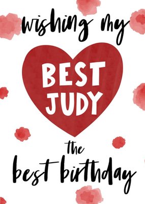 Best Judy Best Birthday Card