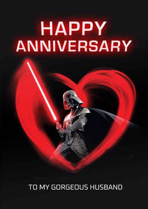 Star Wars Darth Vadar Happy Husband Husband Card