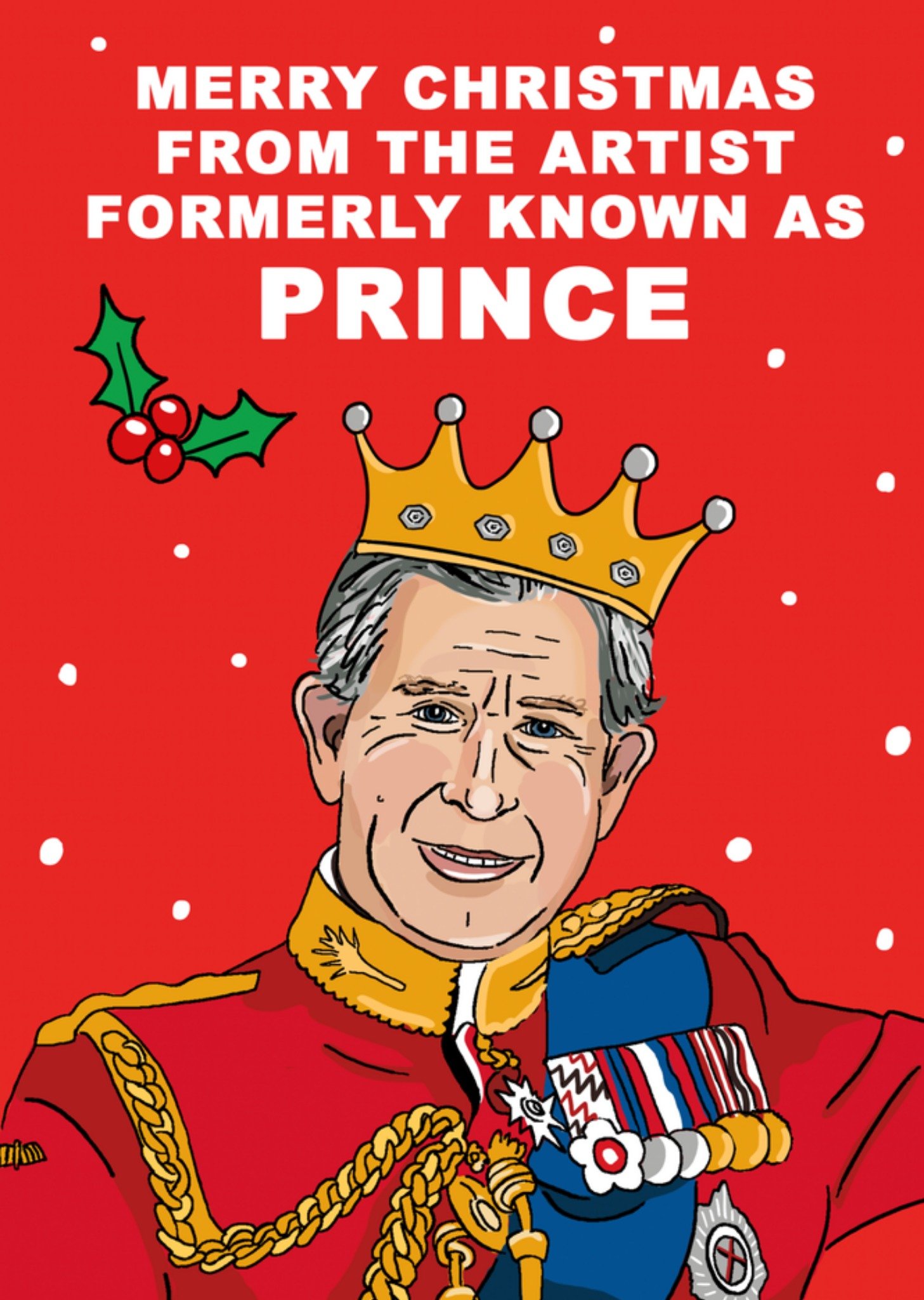 Moonpig Funny Artist Formerly Know As Prince Christmas Card