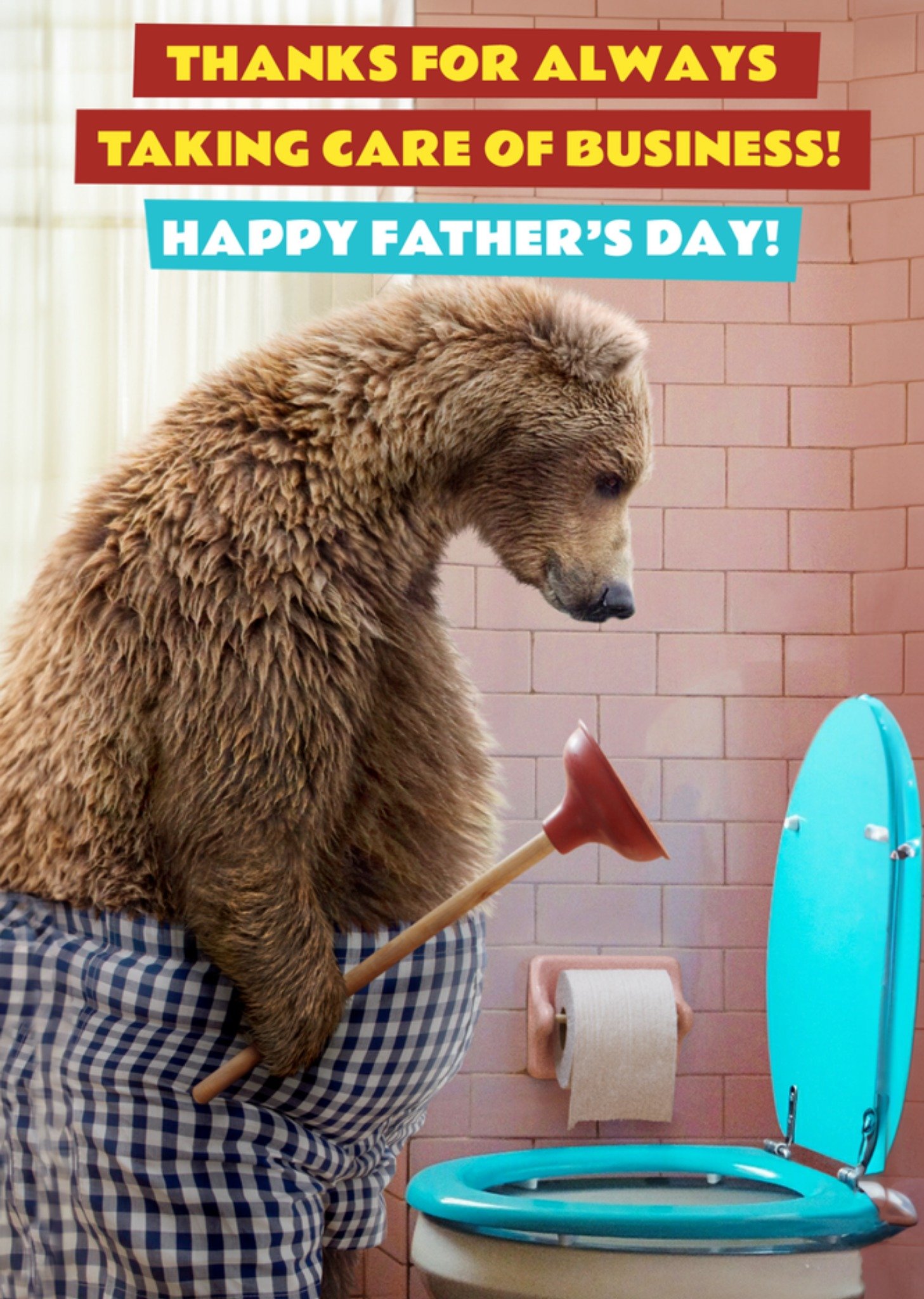 Moonpig Thanks For Always Taking Care Of Business Father's Day Card