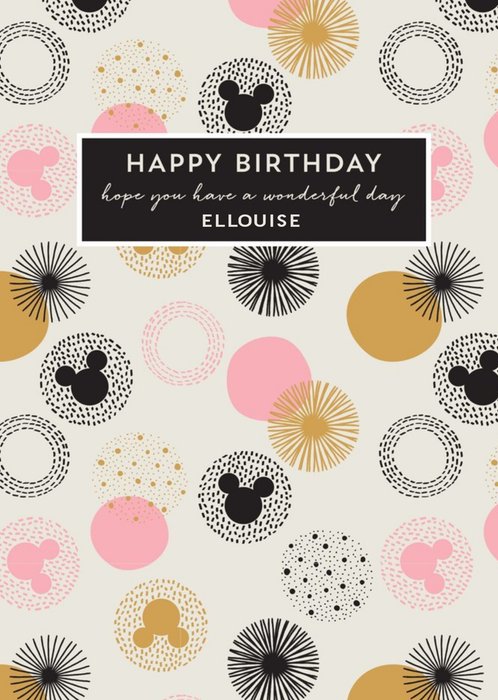 Mickey Mouse birthday card