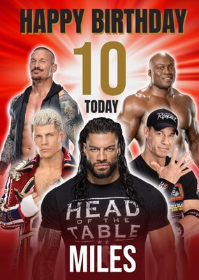 WWE Birthday Card