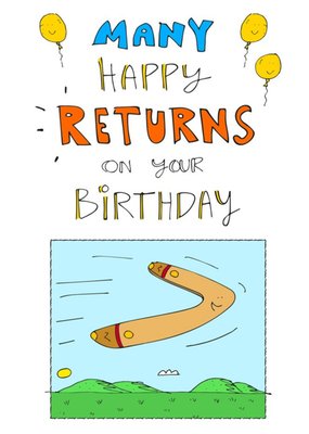 Many Happy Returns On Your Birthday Funny Card