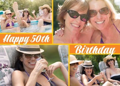 Photo 50th Birthday Card