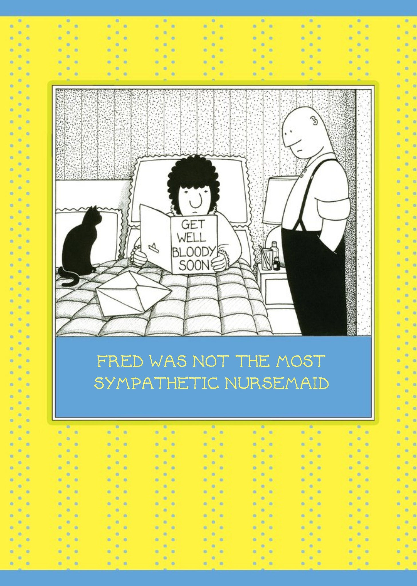 Moonpig Cartoon Get Well Soon Personalised Card
