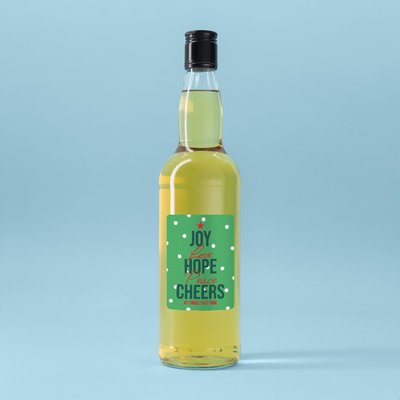 Personalised Christmas Cheers Whisky 70cl