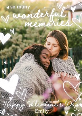 So Many Wonderful Memories Photo Upload Valentine's Day Card