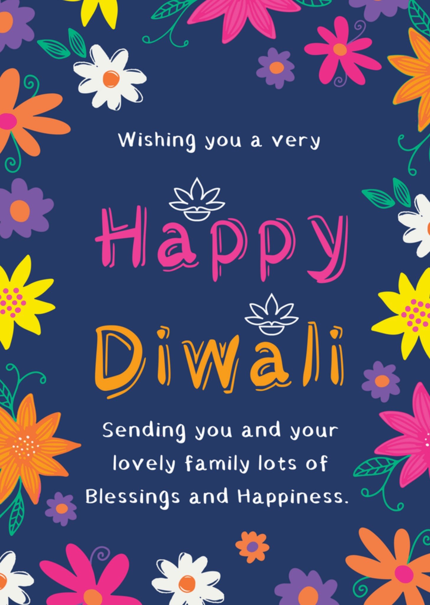 Moonpig Wishing You A Very Happy Diwali Card
