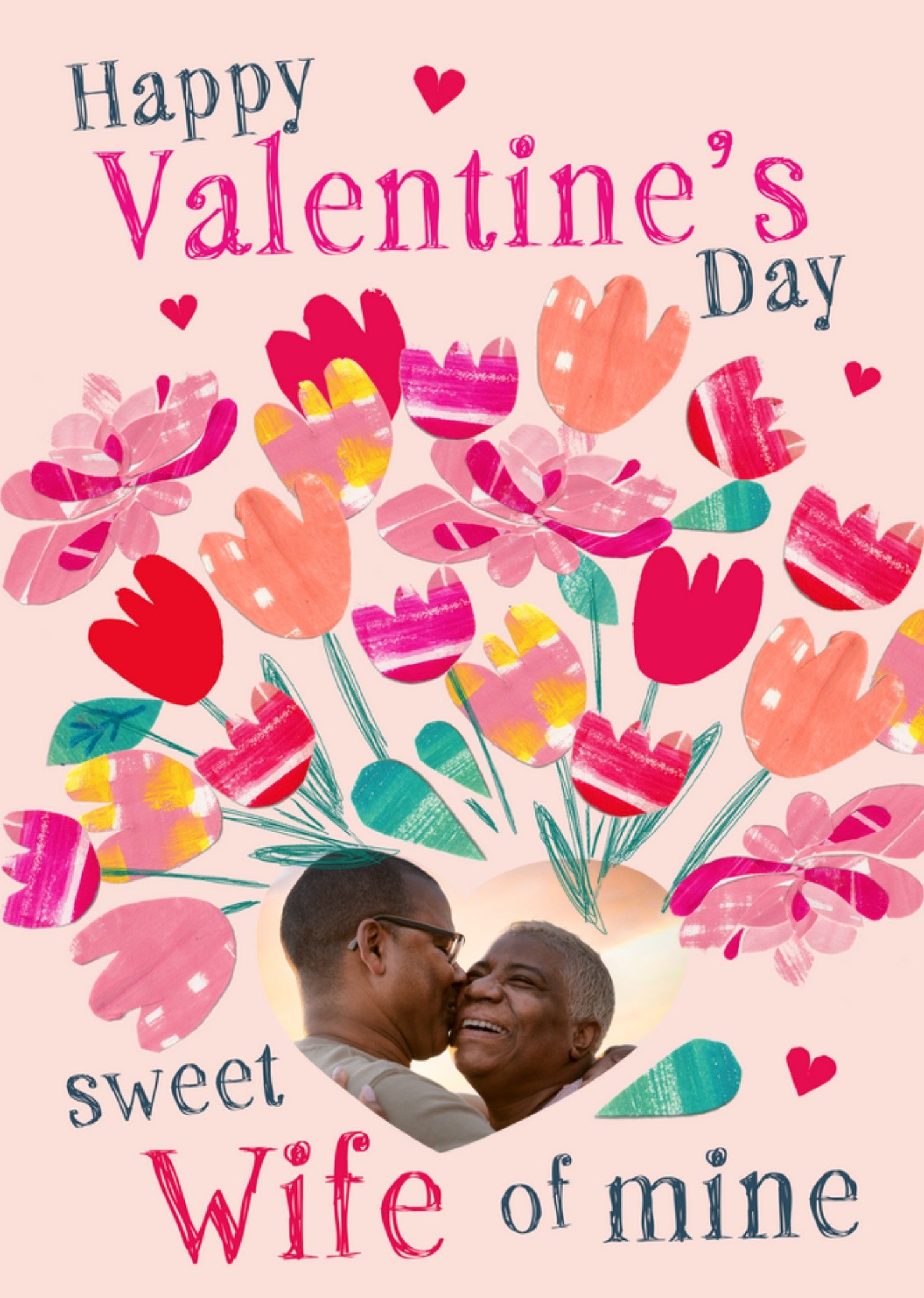 Moonpig Sweet Wife Of Mine Photo Upload Valentine's Card, Large