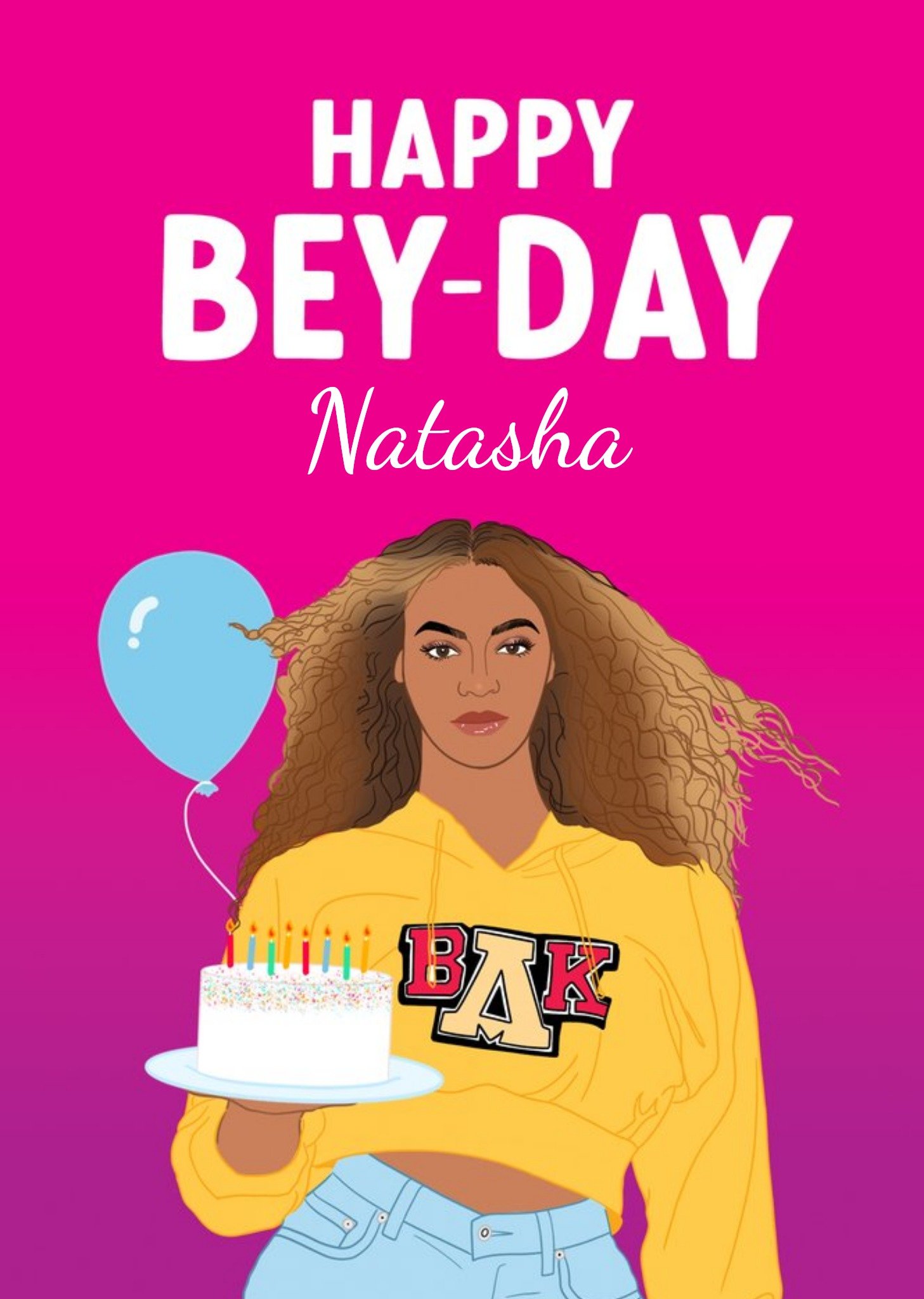Moonpig Happy Bey-Day Card