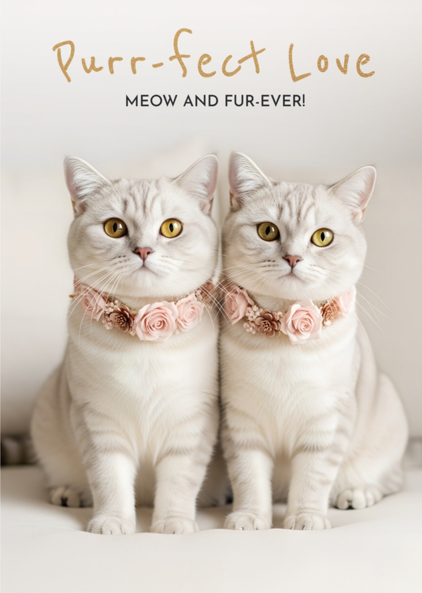 Moonpig Purr-Fect Love Meow And Fur-Ever Card