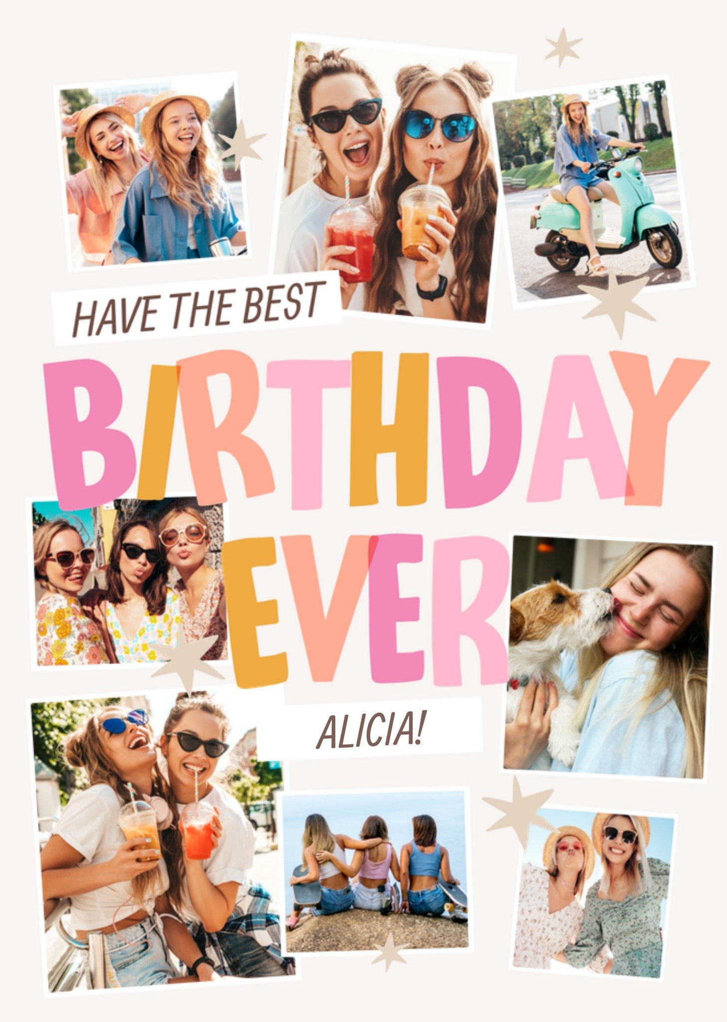 Moonpig Have The Best Birthday Ever Photo Upload Card