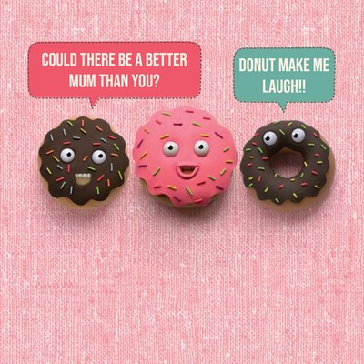 Donut And Cupcake Pun Mothers Day Card