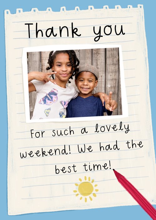 Thank You Photo Upload Postcard