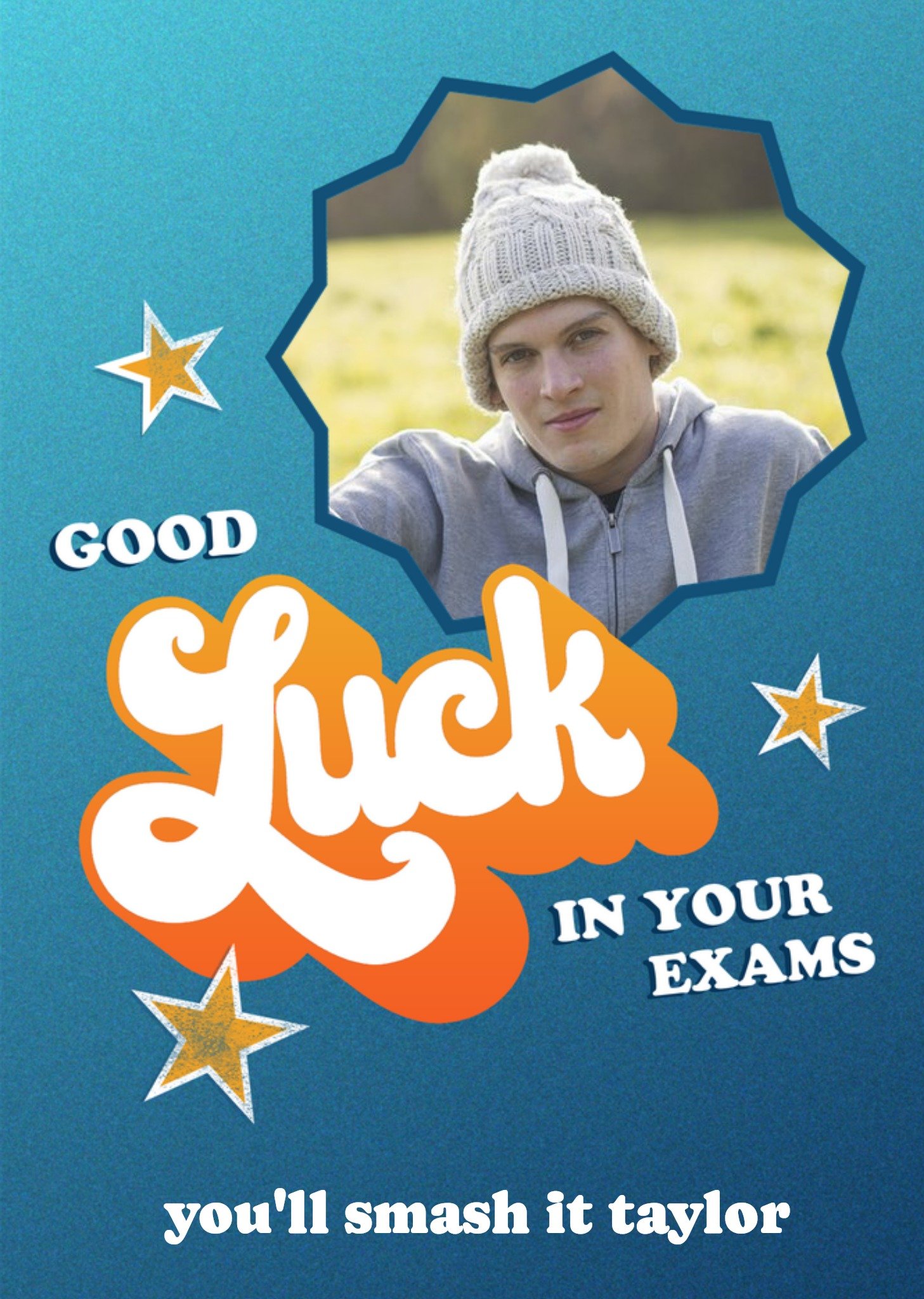 Moonpig Studio Sundae Block Party Photo Upload Good Luck Card