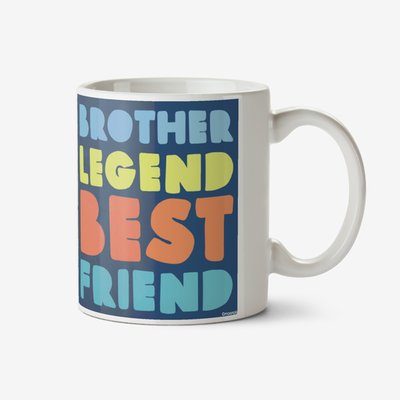 Beyond Words Brother Legend Best Friend Photo Upload Mug