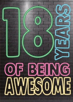 thumbnail image 2 of Personalised 18th Birthday Card For Him Or Her – Eighteenth – Customisable With Envelope 2 of 5