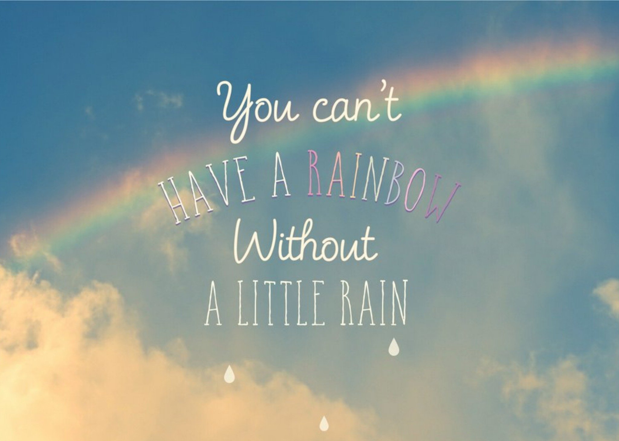 Moonpig You Can't Have A Rainbow Without Little Rain Personalised Greetings Card