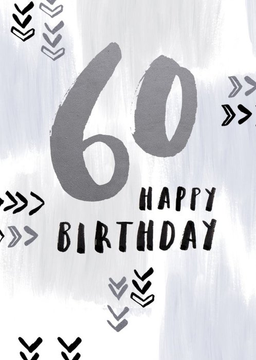 60 Happy Birthday Card