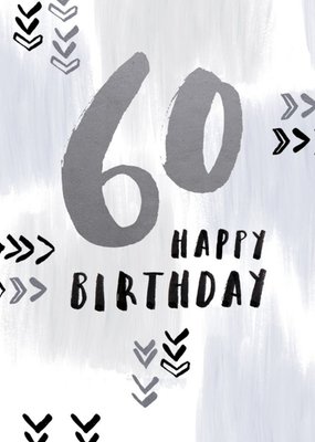 60 Happy Birthday Card