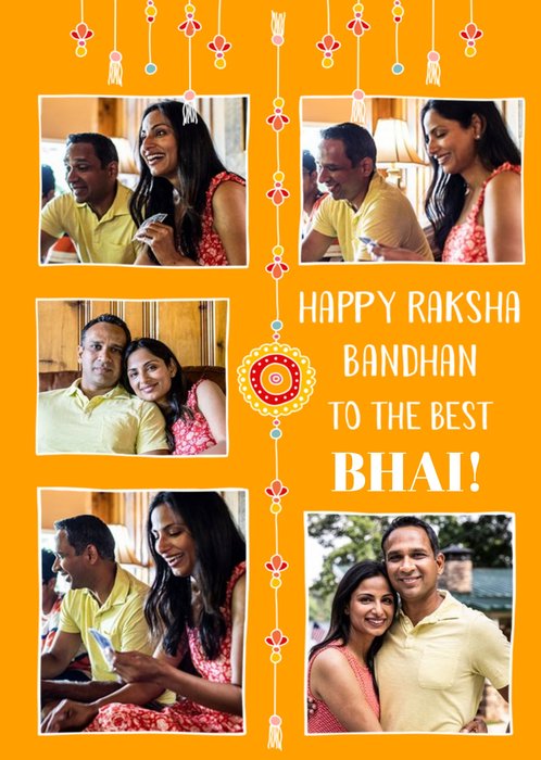 Pink City Raksha Bandhan Photo Upload Brother Bhai Card