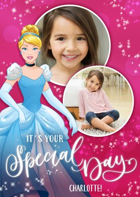 Disney Princess Cinderalla Photo Upload Birthday Card