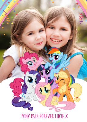 My Little Pony Photo Birthday Card