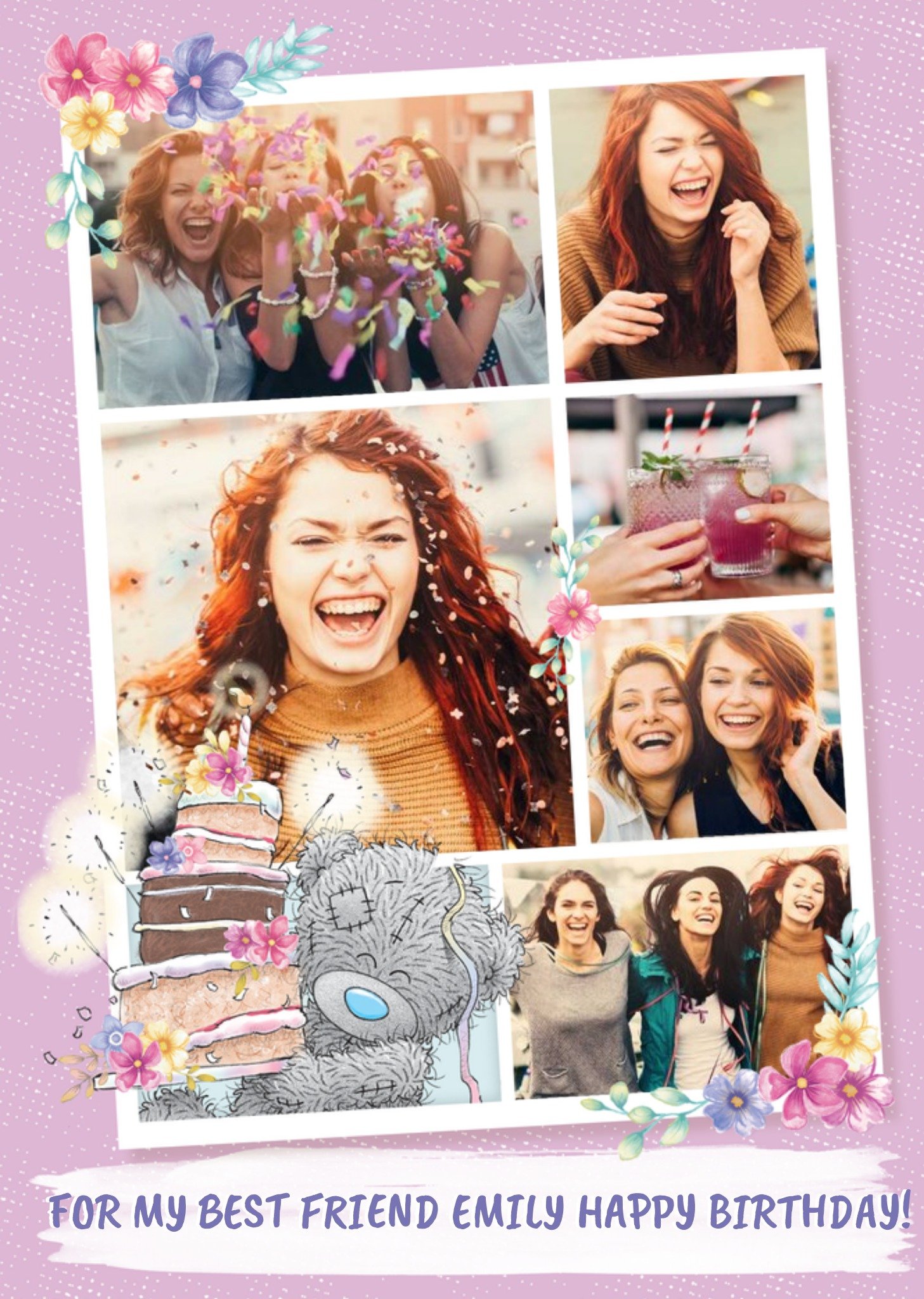 Me To You Tatty Teddy Photo Upload Birthday Card