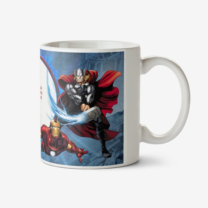 Marvel The Avengers Blue Photo Upload Mug