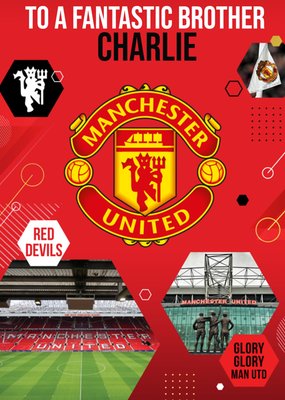 Man United Birthday Card