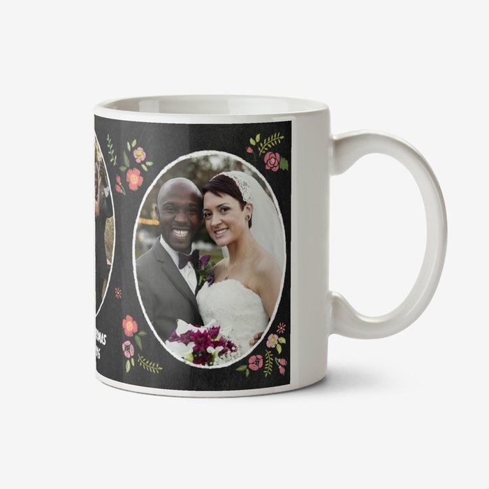 Wedding Day Chalkboard Photo Upload Mug