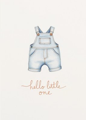 Hello Little One New Baby Card