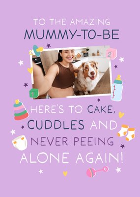 Amazing Mummy-To-Be Photo Upload Card